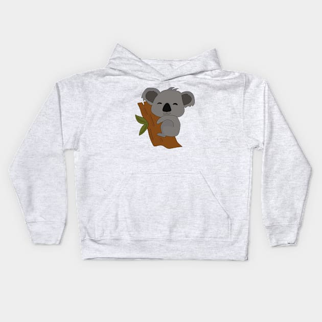 Cute Koala Kids Hoodie by DiegoCarvalho